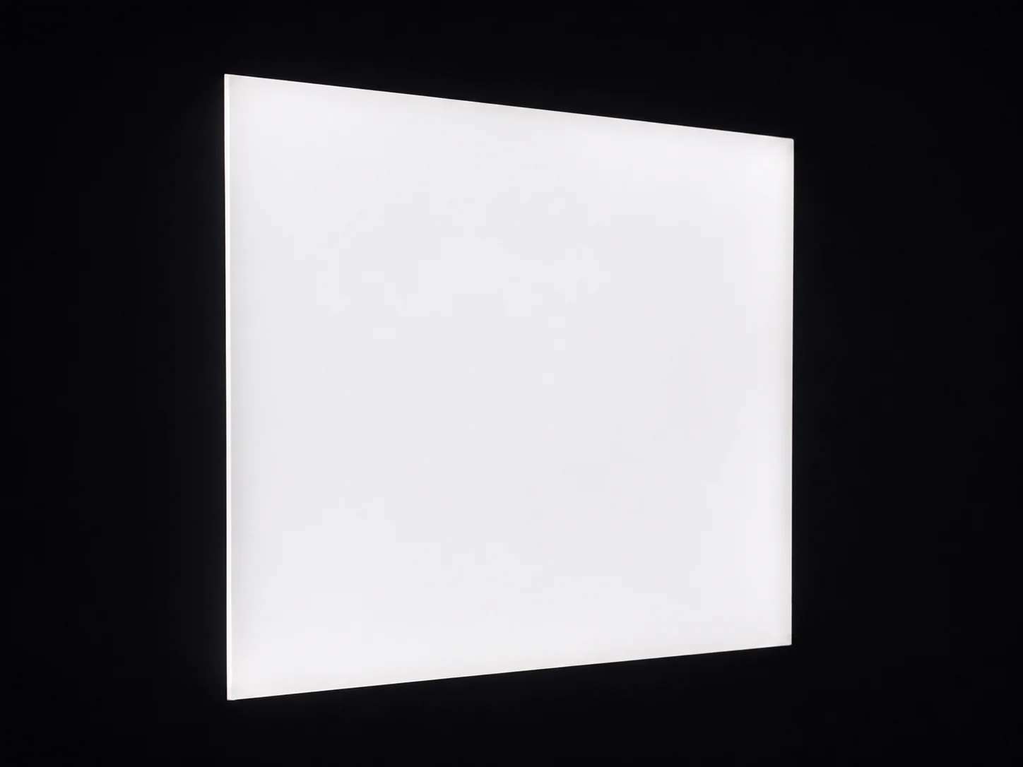 Real frameless light guide panel with a uniform illuminated face