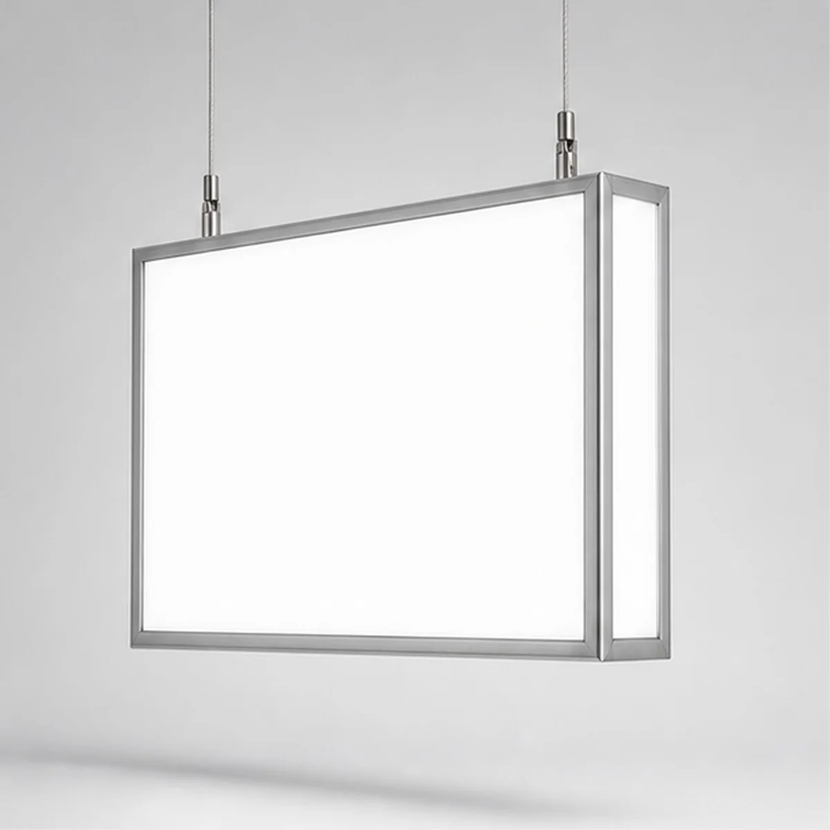 Double-sided suspended advertising lightbox