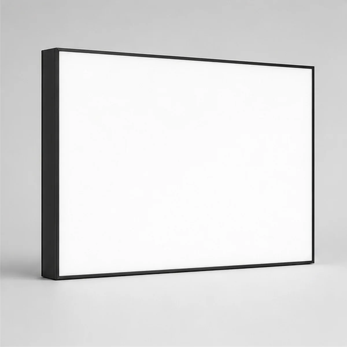Slim black frame SEG fabric advertising lightbox