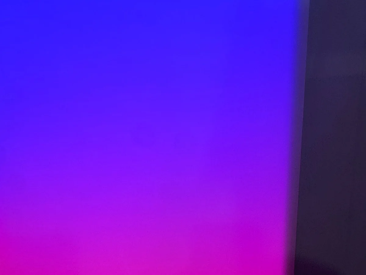 Blue and magenta RGB illuminated light panel