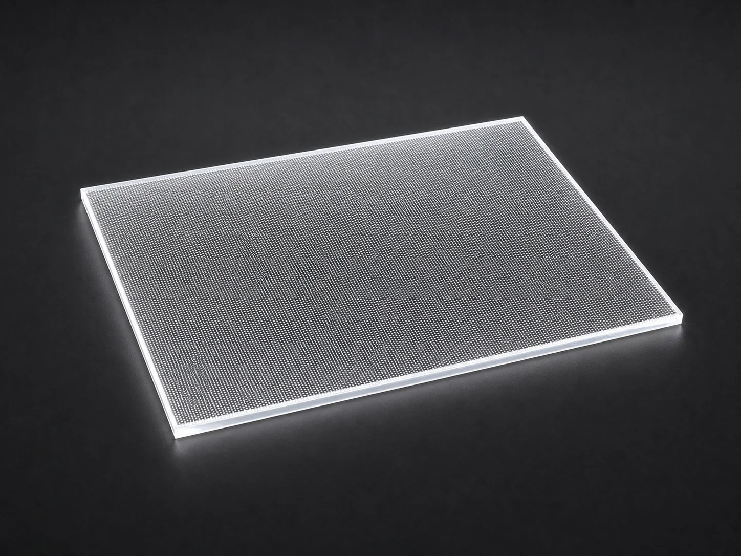 Complete screen-printed PMMA light guide panel